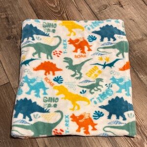 Colorful Dinosaur Print Blanket